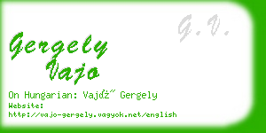 gergely vajo business card